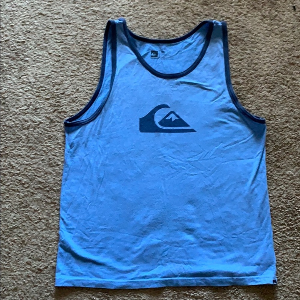 Large blue quicksilver tank